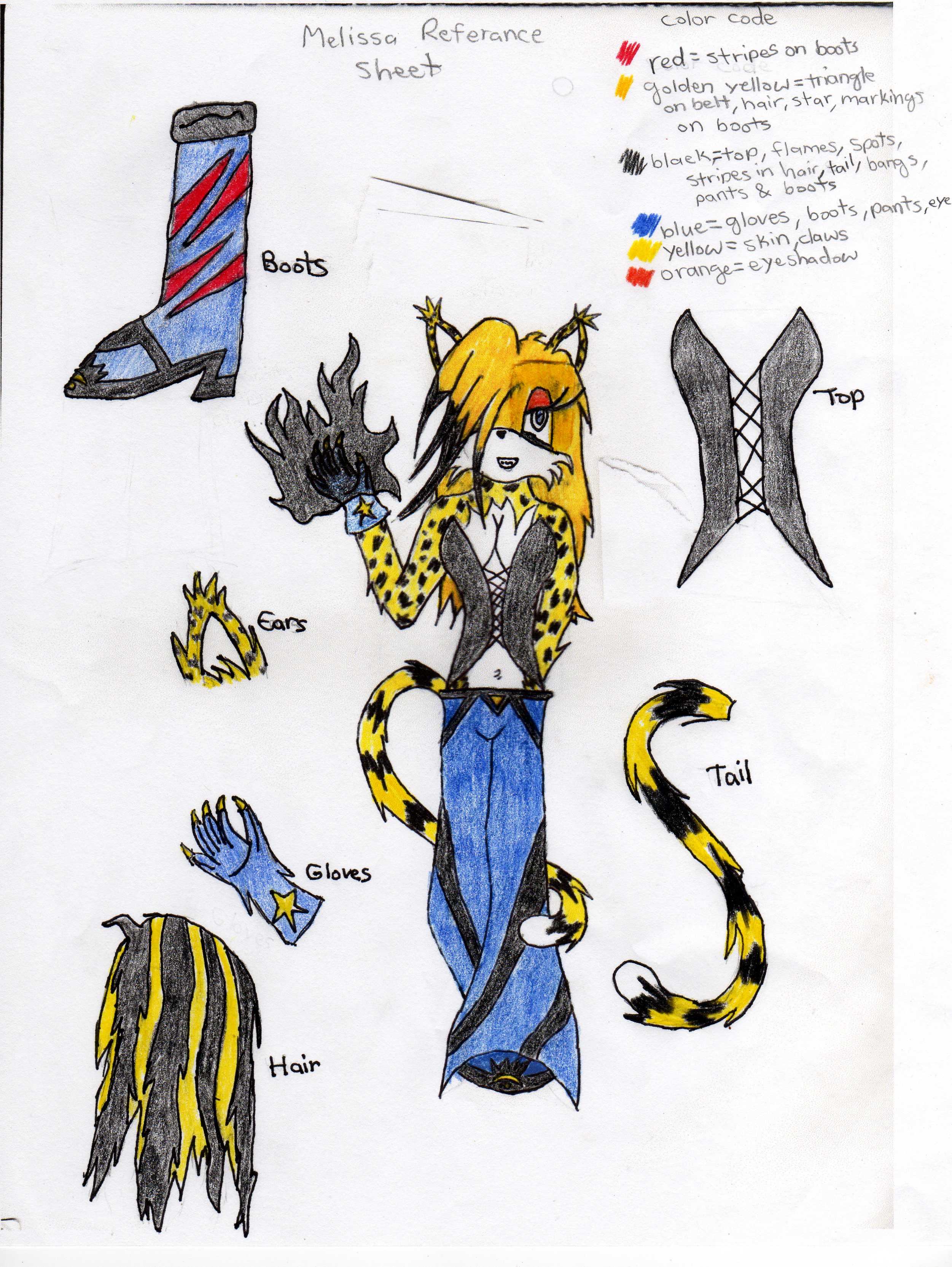Melissa Ref sheet by Amoenna on DeviantArt