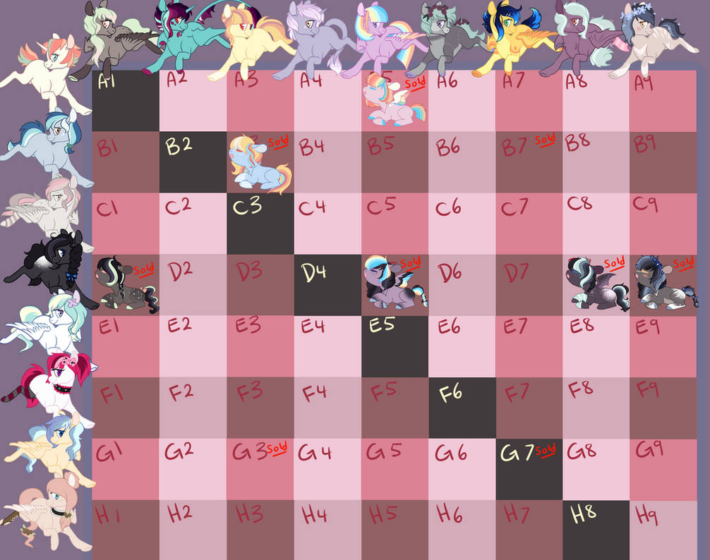 Breeding Grid Birthday pony breeding grid! 72/81 by SoloSandwich on DeviantArt