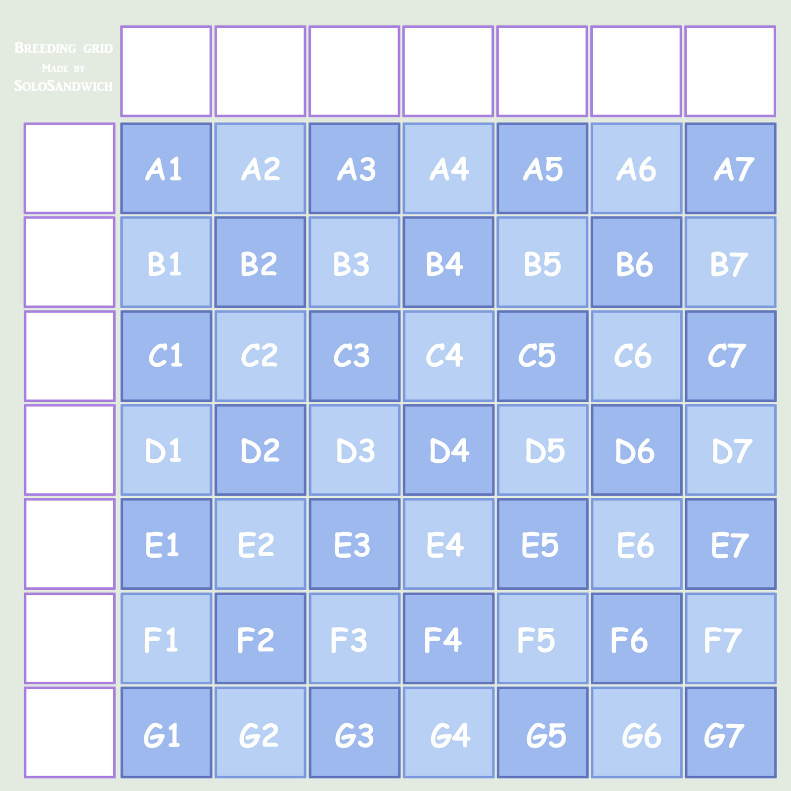 F2U Breeding grid by SoloSandwich on DeviantArt