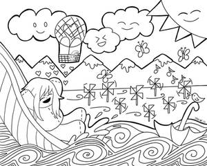 Layla's World coloring page