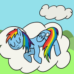 Sketch: Rainbow Dash Sleeping