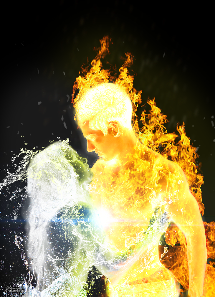 Человек огонь человек вода играть. Парень в огне. Огонь и вода люди. Мужчина огонь женщина вода. Мужчина и женщина стихии.