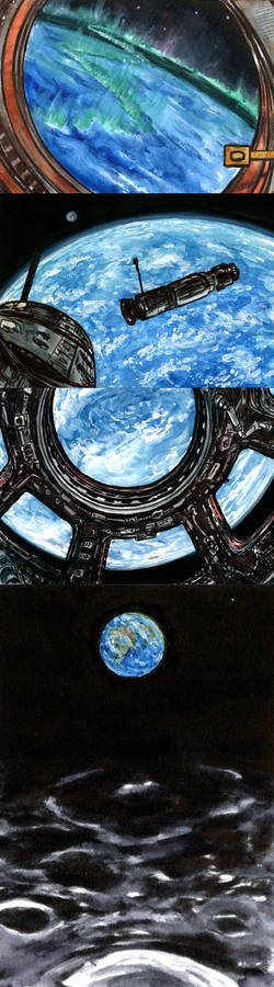 Four views of Earth