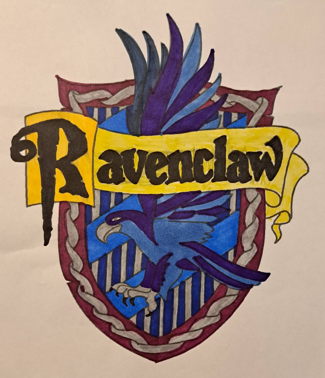 Ravenclaw Deviantart Ravenclaw house crest logo by fideskizal on DeviantArt