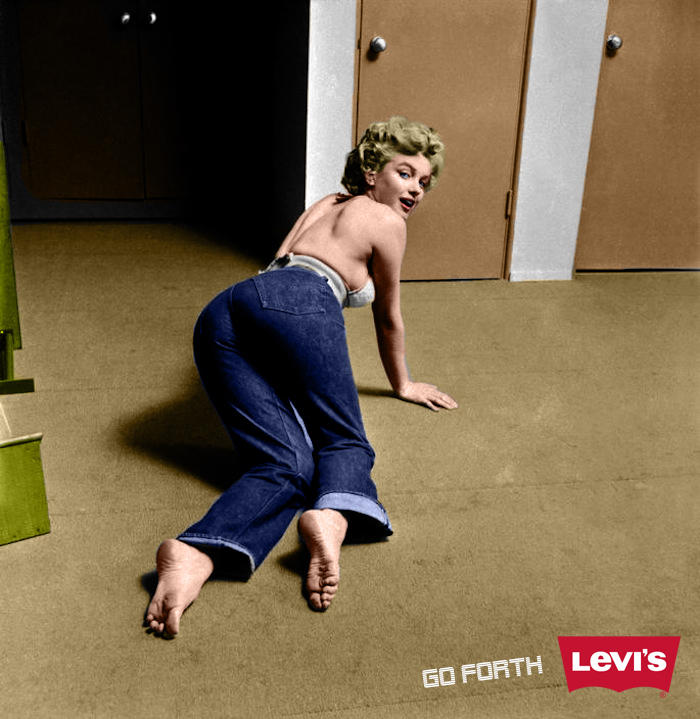 Marilyn Monroe Levi's Jeans Ad by MadMadak on DeviantArt