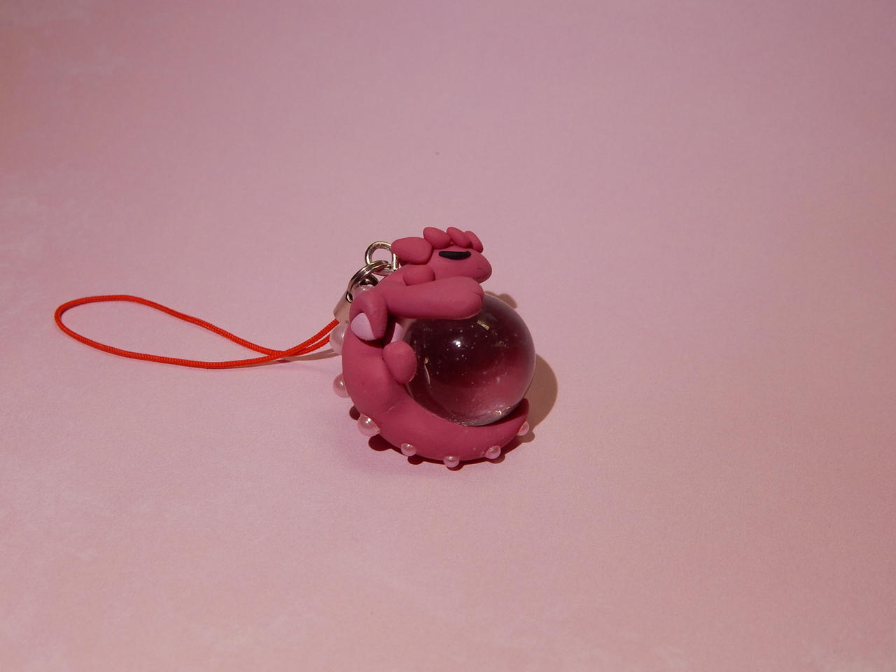 Pink Dragon Charm