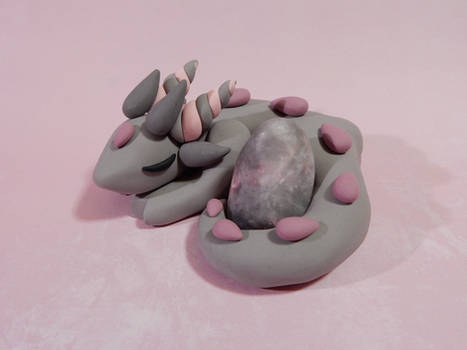 Pink and Grey Rock Dragon