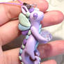 Shiny Pastel Purple Dragon Charm