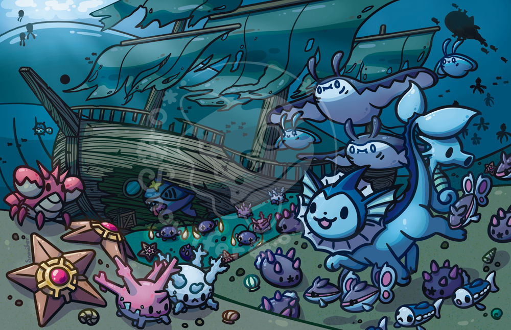 Shipworm Pokemon Pokemon Sunken Pirate Ship by Snowifer on DeviantArt