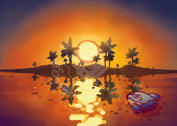 Mola Orange Beach Sunset