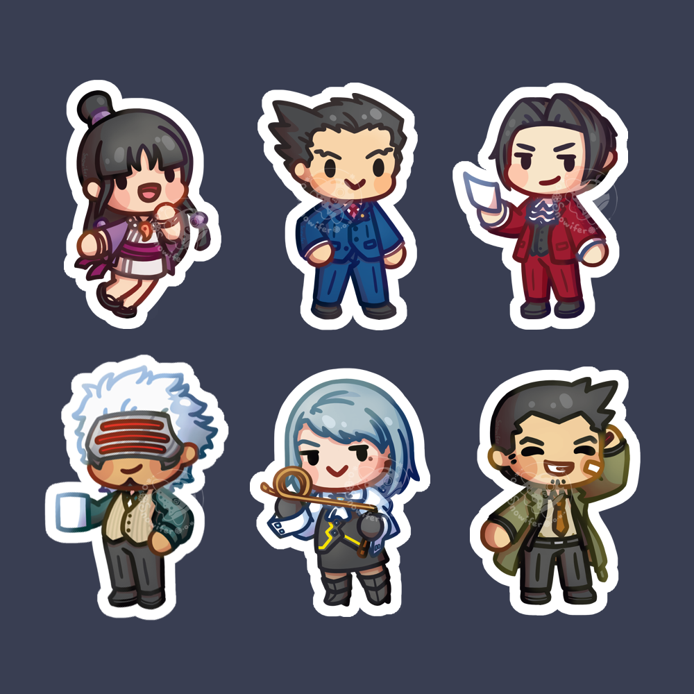 Chibi Attorney Ace Attorney Chibis 1 by Snowifer on DeviantArt