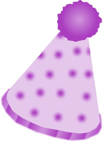 Clown Hat Purple