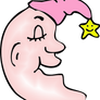 Man In The Moon Pink Png Clipart