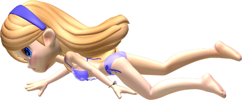 Fun at the Beach Poser Clipart PNG (11)