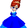 Princess in Blue Poser PNG Clipart (19)