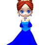 Princess in Blue Poser PNG Clipart (25)