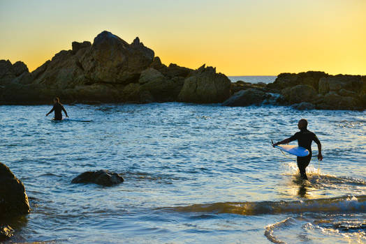 Surfers at Sunrise