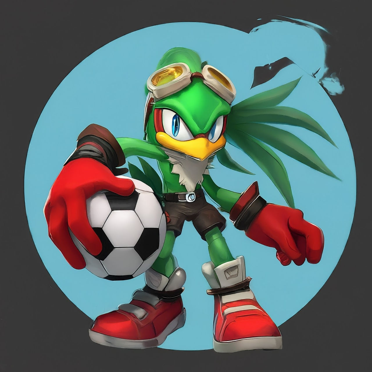Jet The Hawk In Sonic Free Riders Wearin (55) by MobiansAiSoccerDudes ...