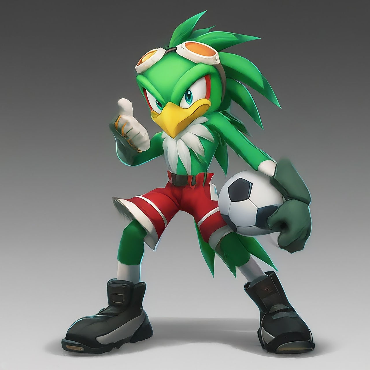 Jet The Hawk In Sonic Free Riders Handso (6) by MobiansAiSoccerDudes on ...