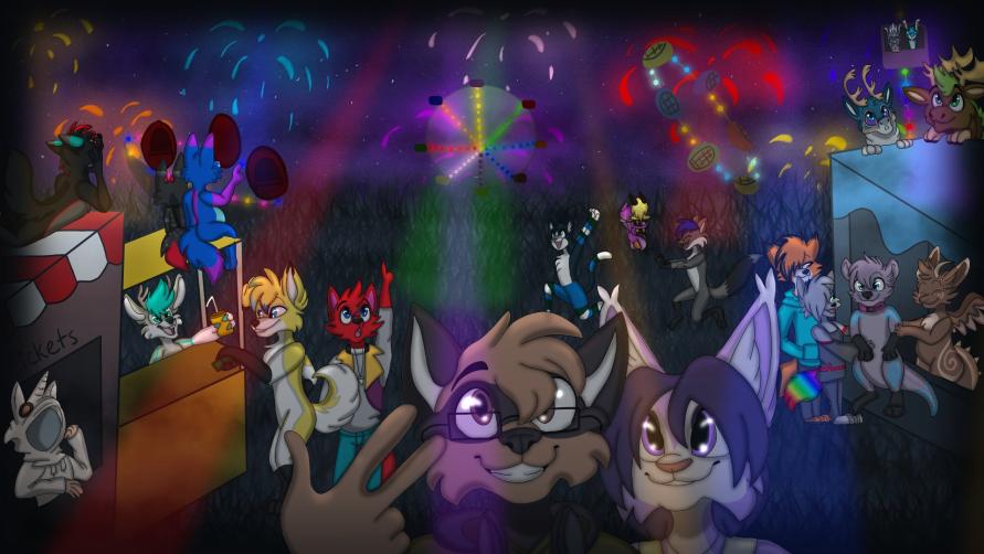 Fireworks at Fair - YCH by LindseyVi