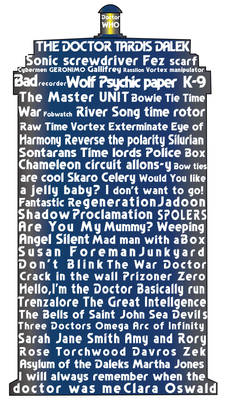 Doctor who Word Poster