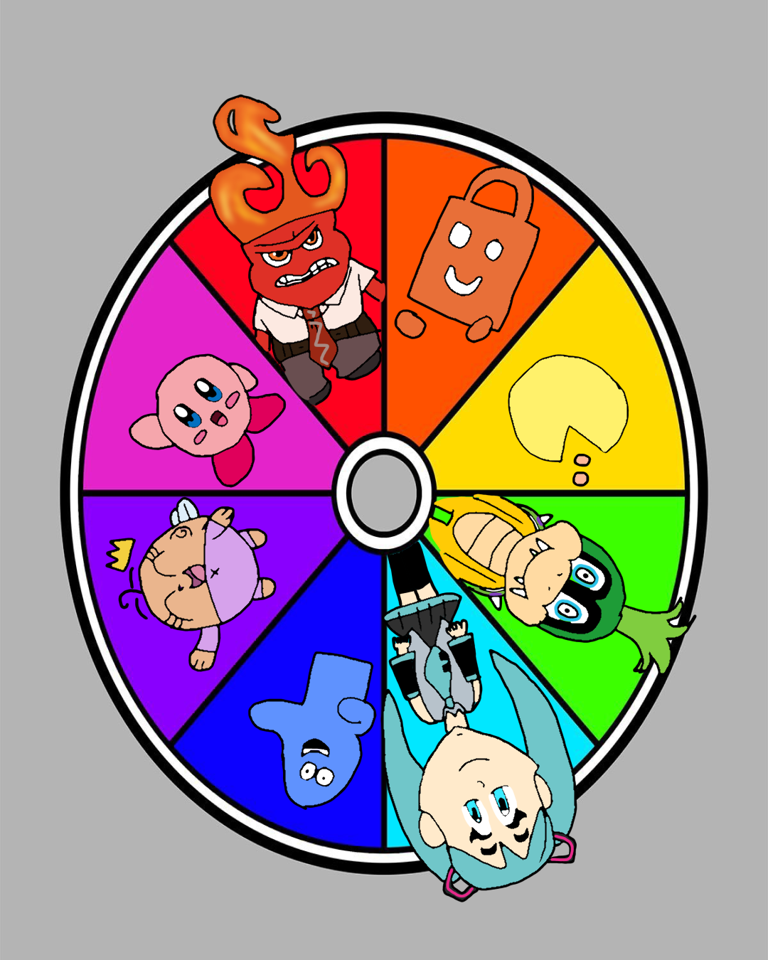 Color Wheel Characters Color Wheel Challenge by Tiana-Koopa on DeviantArt