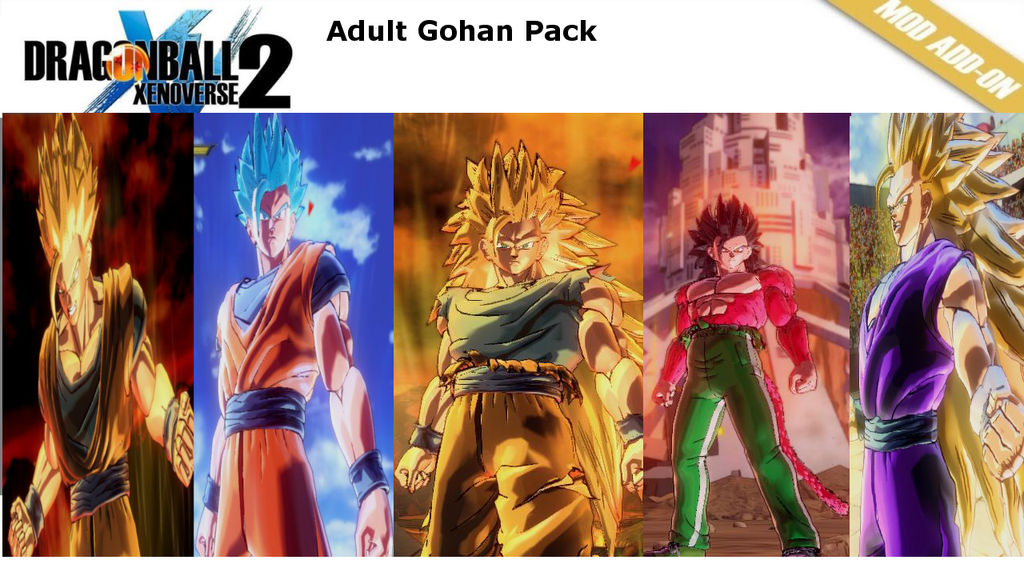 pack clothes: SSJ 4 Ultra Instinct, And new Clothes. – Xenoverse Mods