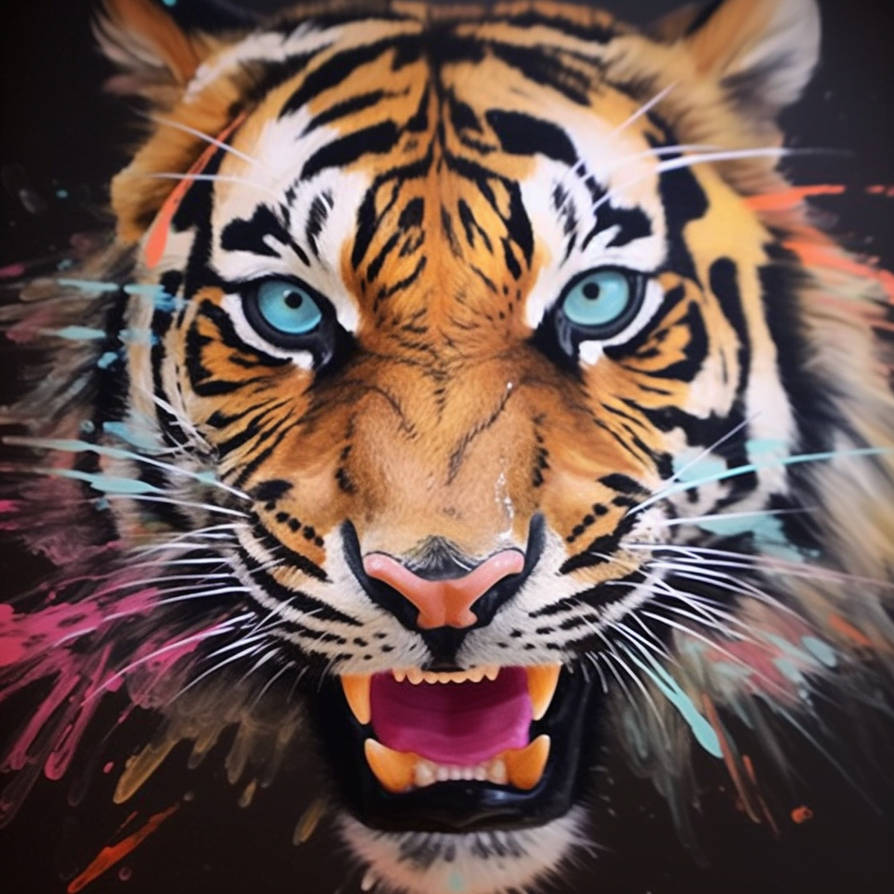 Intense Sumatran Tiger face ai render by AdvanceRun on DeviantArt