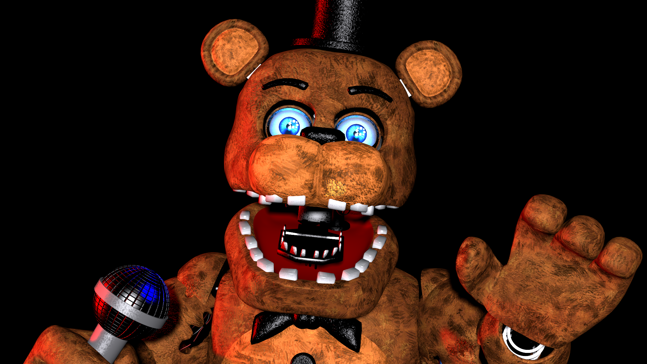 C4D/FNaF) FNaF 2  Withered Freddy Jumpscare by fnafandmore001 on DeviantArt