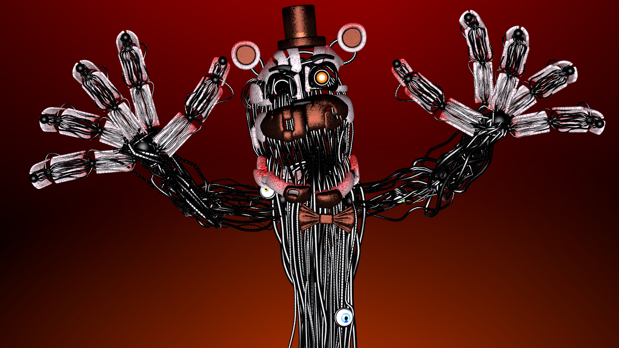 In FFPS, the unused Molten Freddy blueprint was deliberately