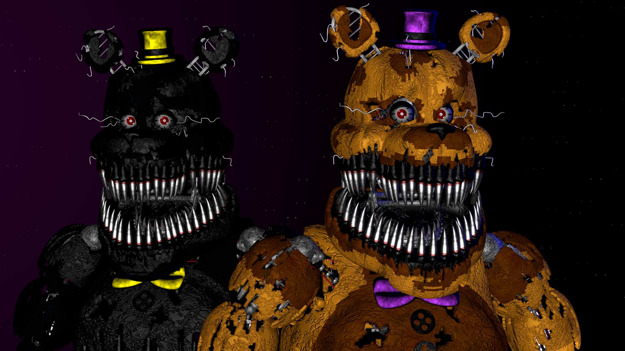 FNaF 4 Nightmare Animatronics by EndyArts on DeviantArt