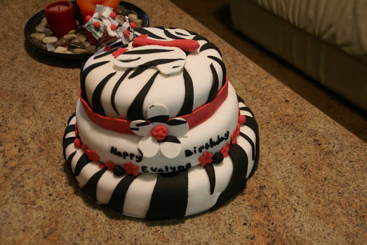 Zebra print 1st birthday