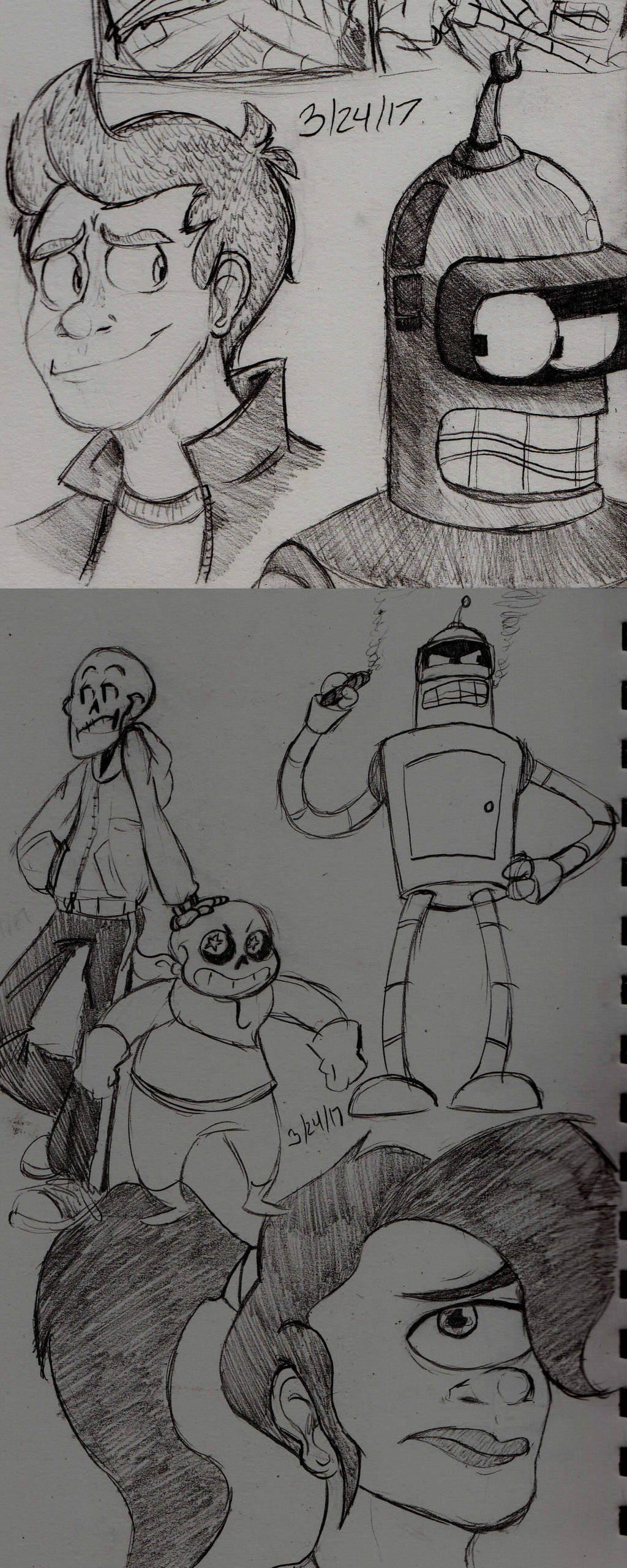 Futurama and UT doodles