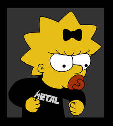 Maggie Simpson Metal