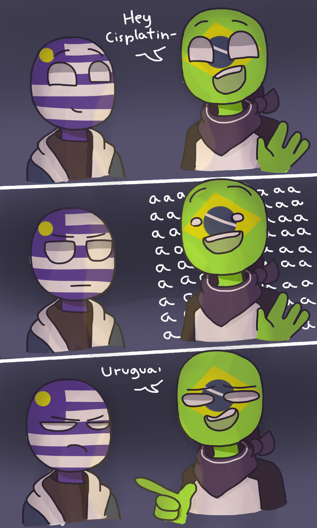 Brasil (Countryhumans) - Desenho de ybiah_and_ausy - Gartic