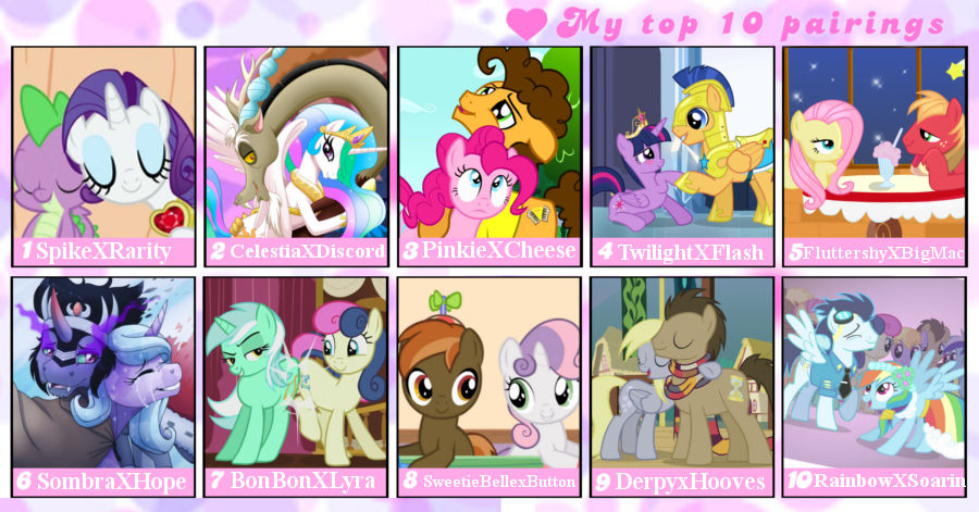 Top 10 My Little Pony Couples By Pandalove93 On Deviantart
