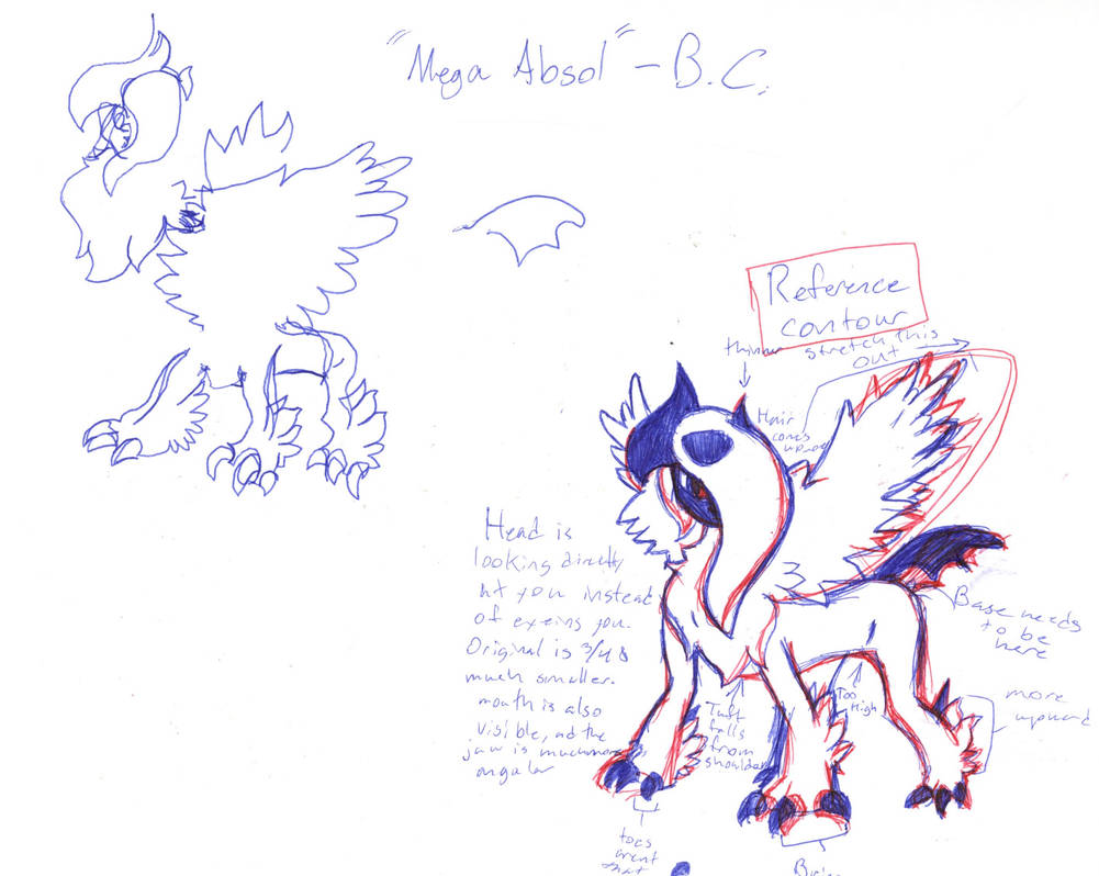 Absol Pin (Blind and Modified Contour) by NoOnesNormal on DeviantArt