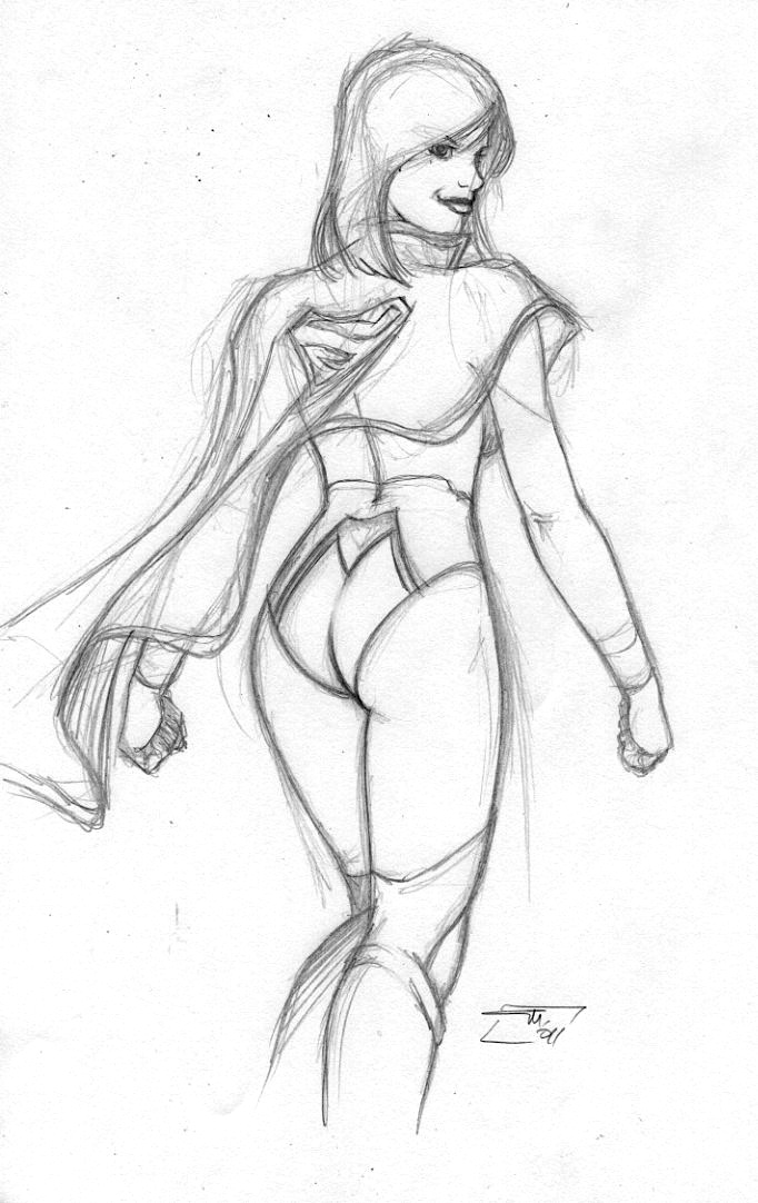 Supergirl back side