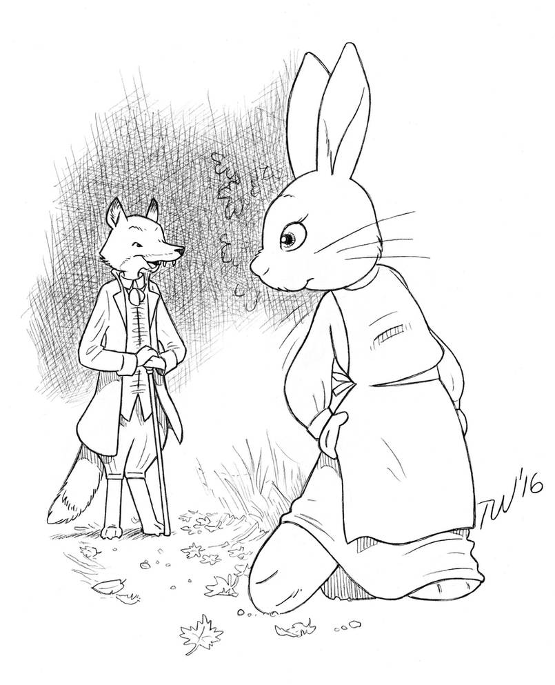 Mrs. Rabbit Mr. Fox by TaralWayne on DeviantArt
