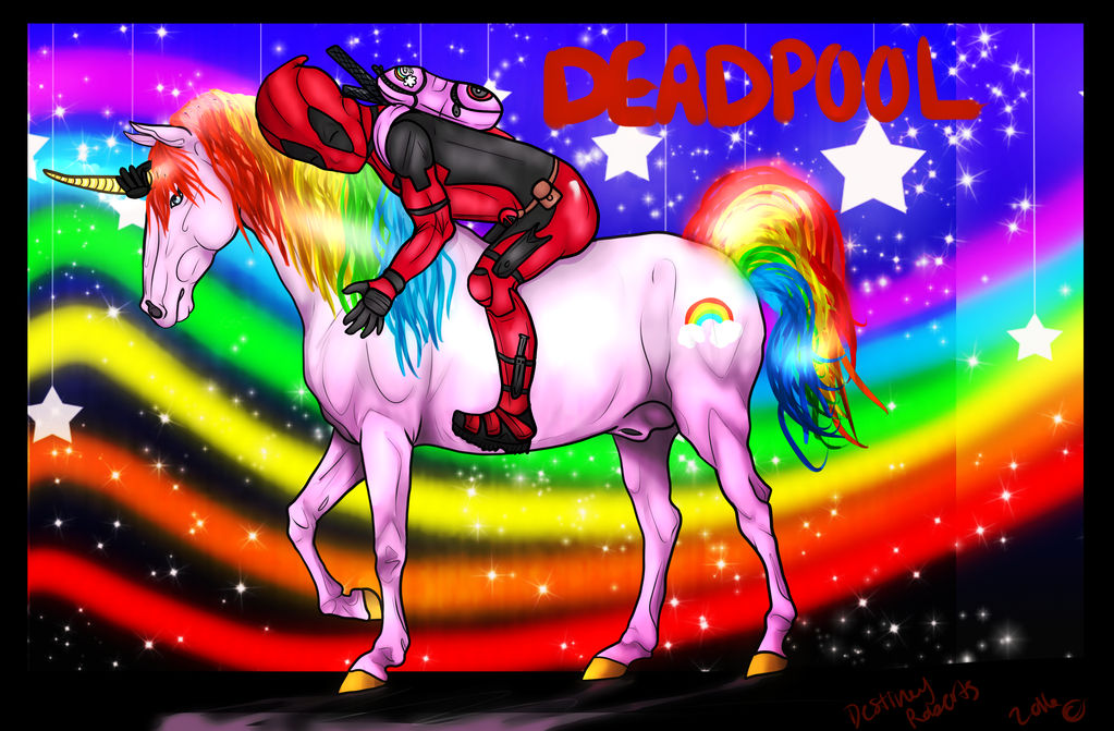Deadpool on unicorn