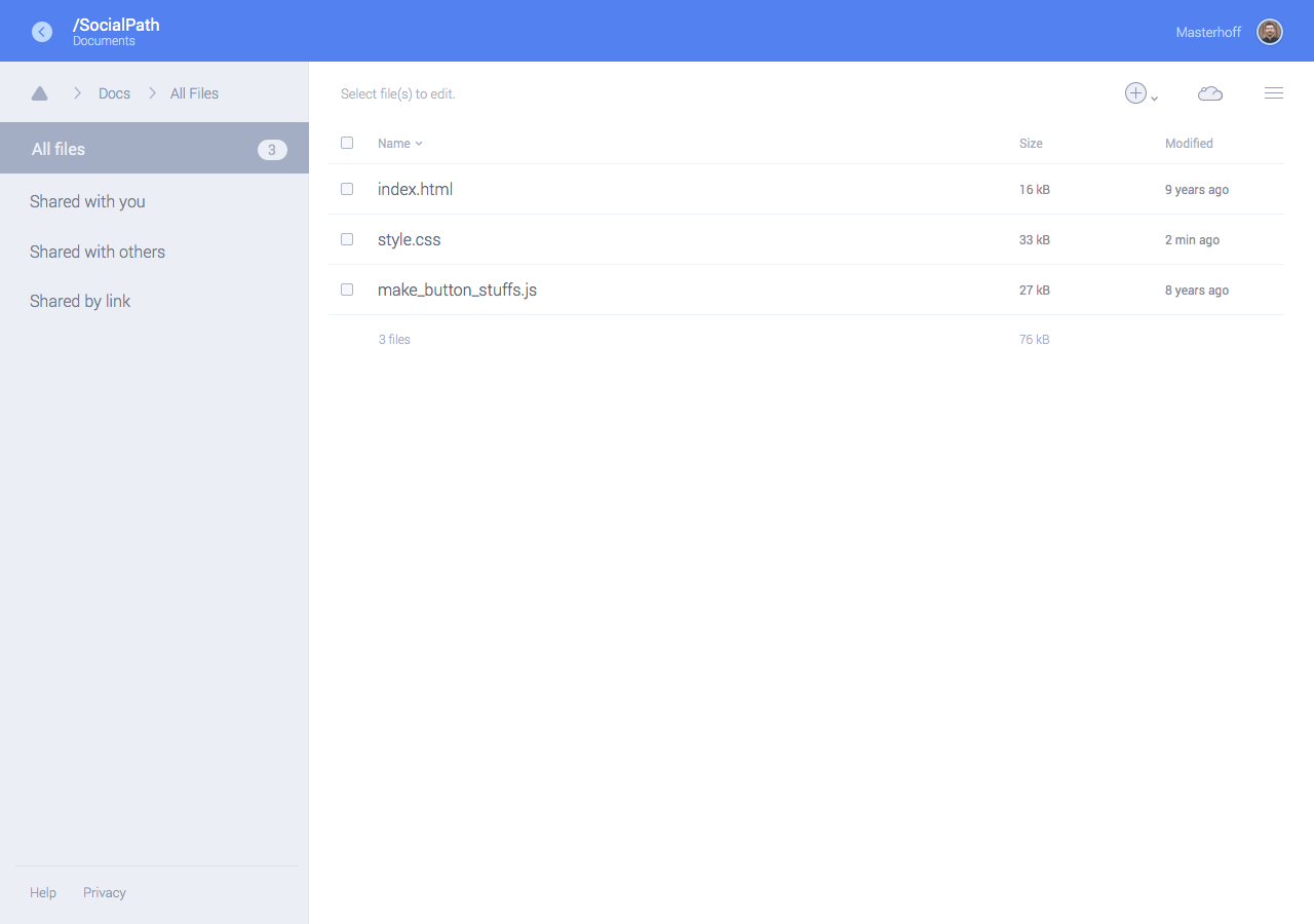 Simple File Manager