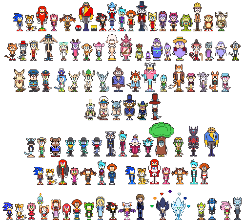 Sonic Style Sprites - Original and Custom by Abbysek on DeviantArt