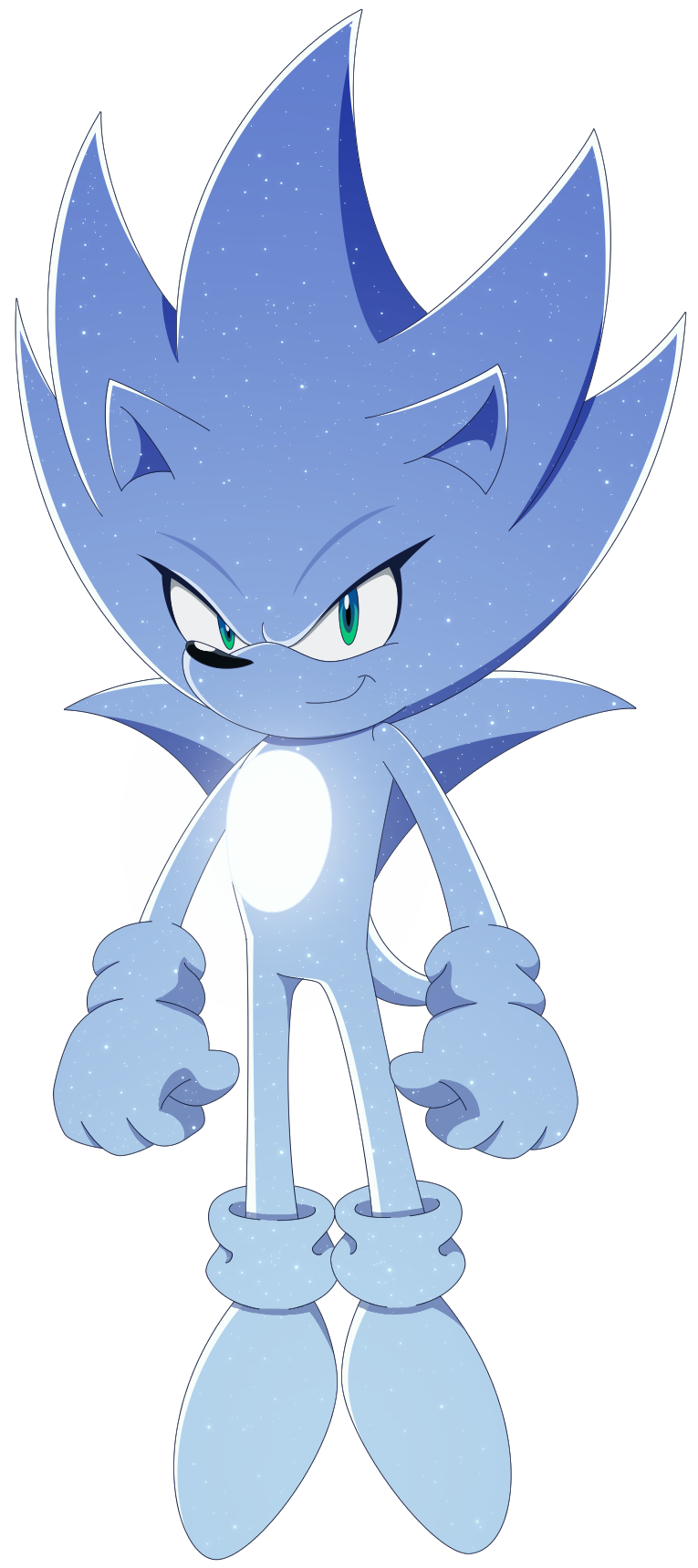 Redesign of the cut Sonic X hyper Sonic form (aka Nazo) : r