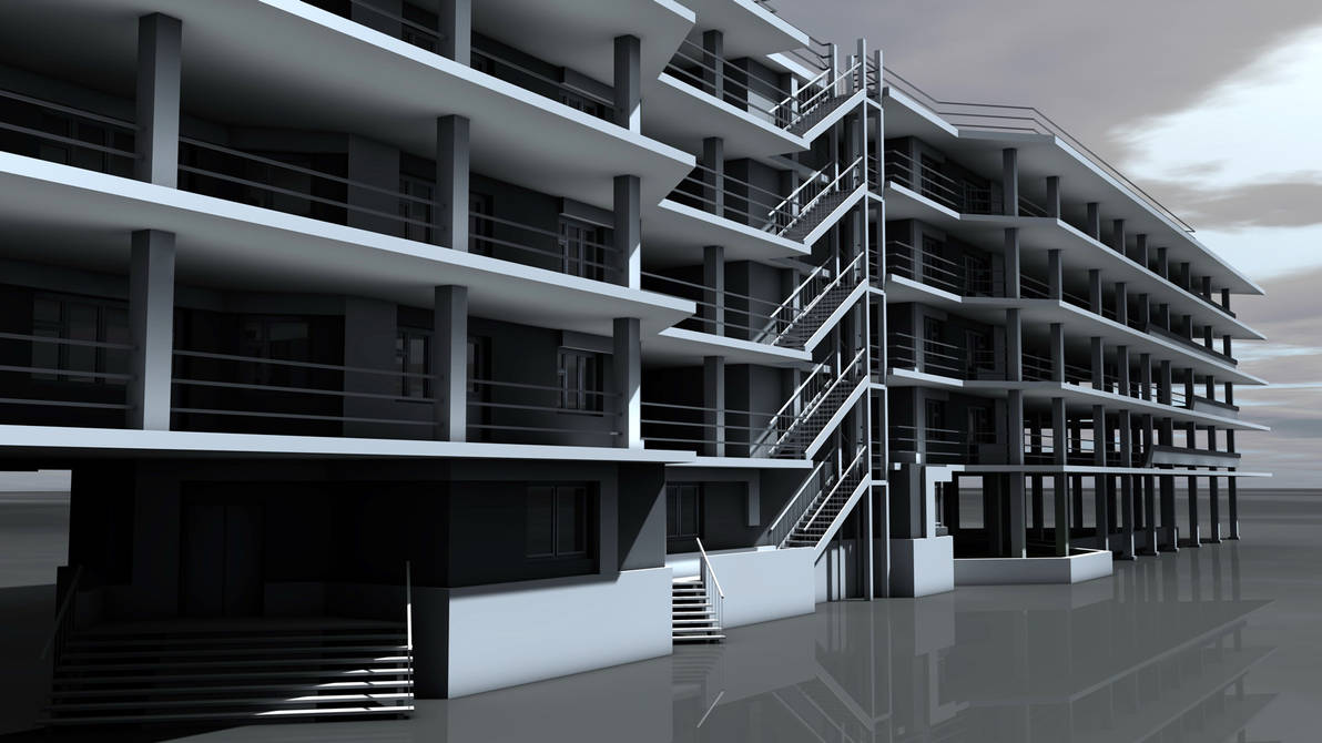 Project of residential building (visualization 5) by MageIIan on DeviantArt