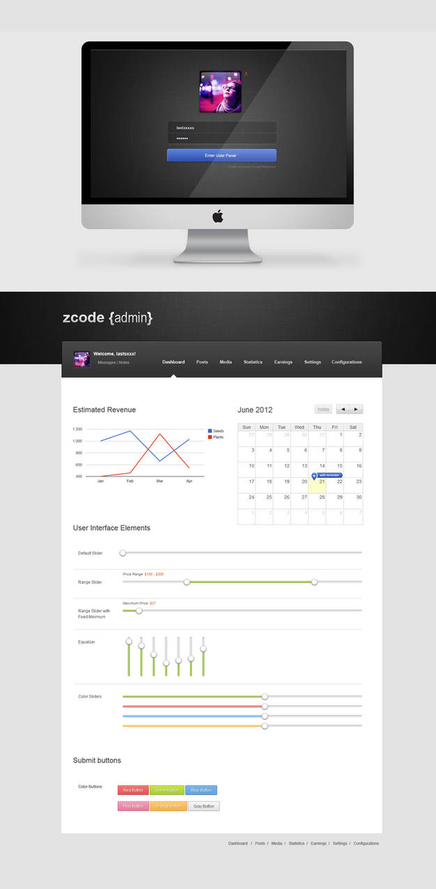 Admin Panel Dashboard by cm96