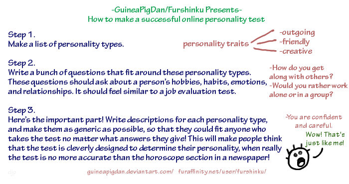 How to make a personality test by GuineaPigDan on DeviantArt