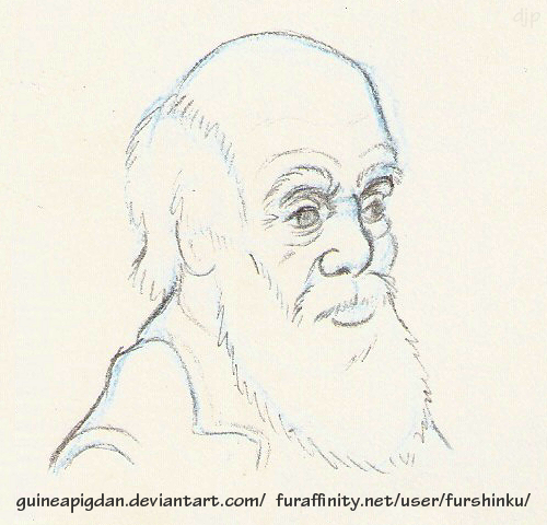 Charles Darwin sketch by GuineaPigDan on DeviantArt