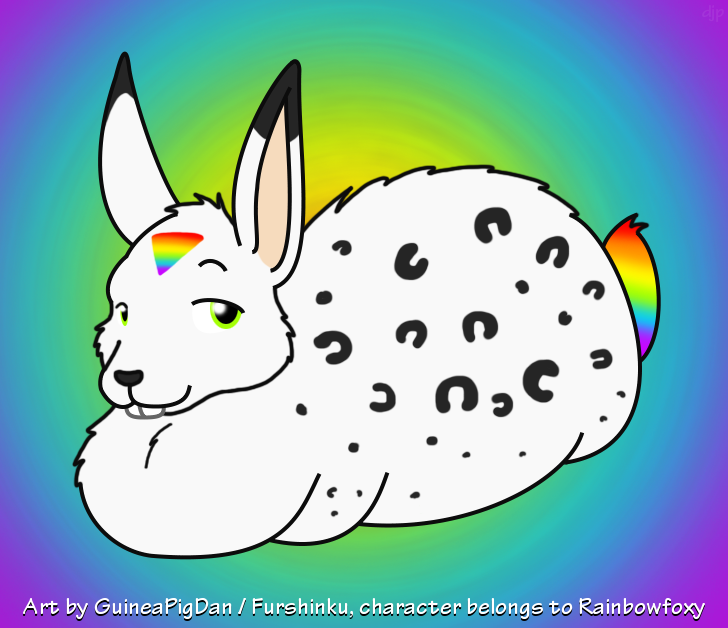 Rainbowfoxy fat bunnified