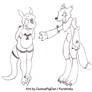 Guilmon and Renamon