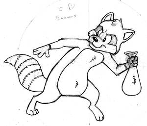 I Heart Raccoons OLD sketch